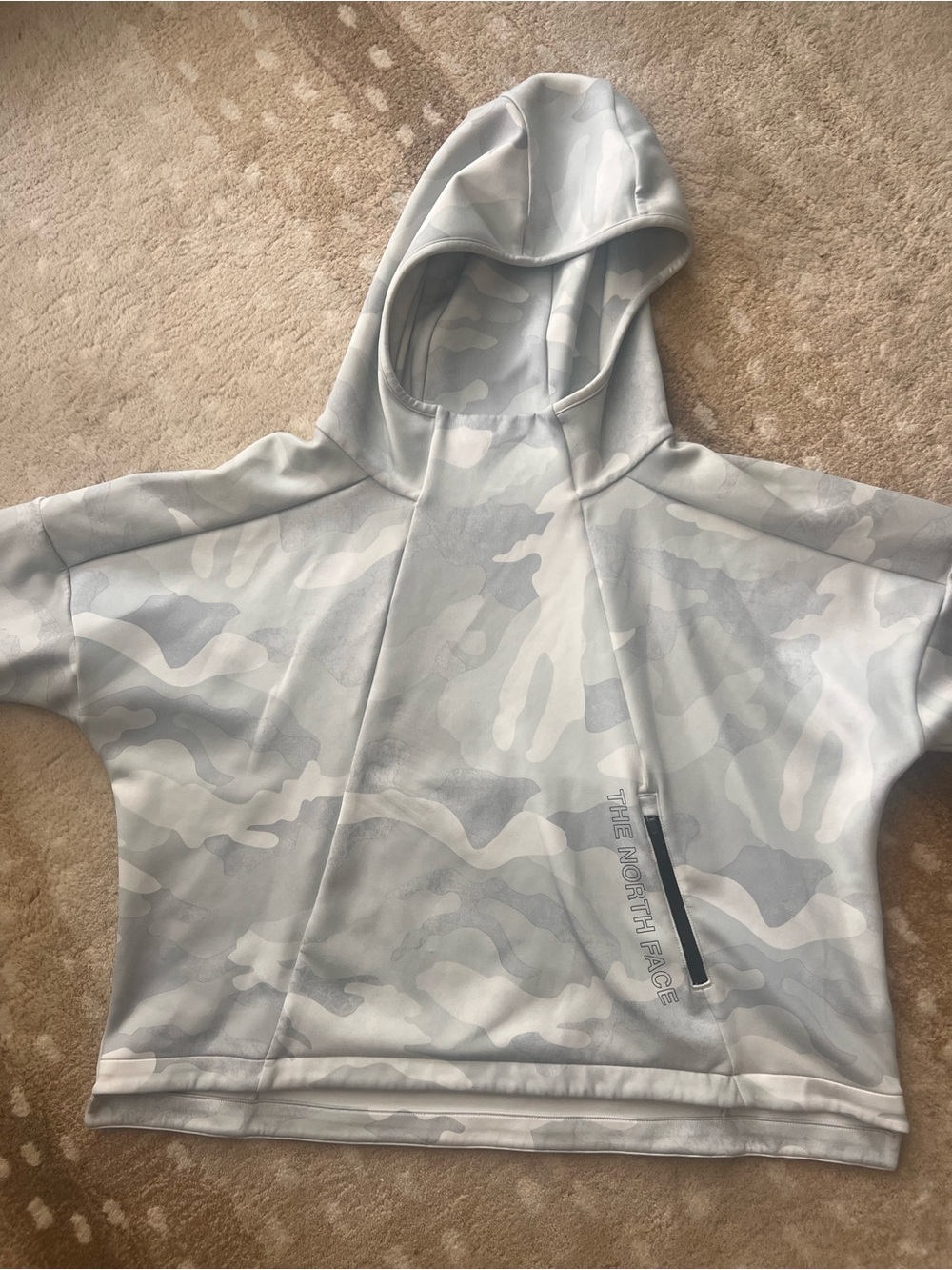 The North Face Gray Camo Pullover Hoodie